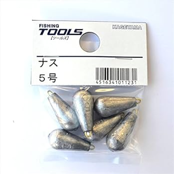 なすお出品 Amazon | ナス型オモリ パック 5号 | 景山産業 | オモリ・シンカー